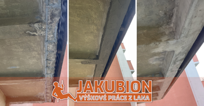 Reprofilace betonu: Oprava balkónů | Jakubion.cz - výškové práce